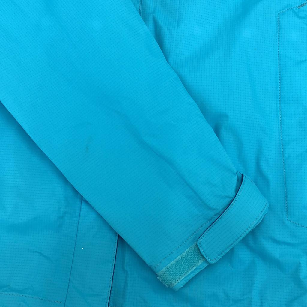 The North Face Logo Embroidery Hooded Nylon Jacket M Blue Outdoor A57Y Women Used