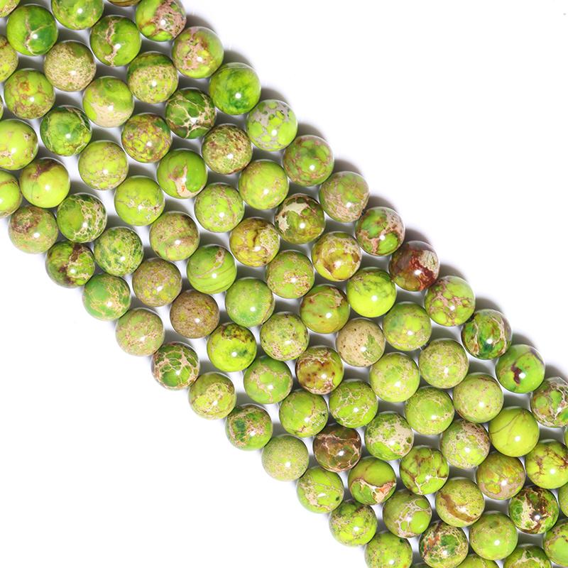 6/8/10mm Emperor Stone Beads For Jewelry Making Loose Spacer Round Imperial Beads DIY Bracelet Necklace Jewelry Charms Crafts