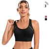 Women's High-Impact Yoga Sports Bra - Shockproof & Wireless for Medium-High Intensity Workouts, Ideal for Large Busts