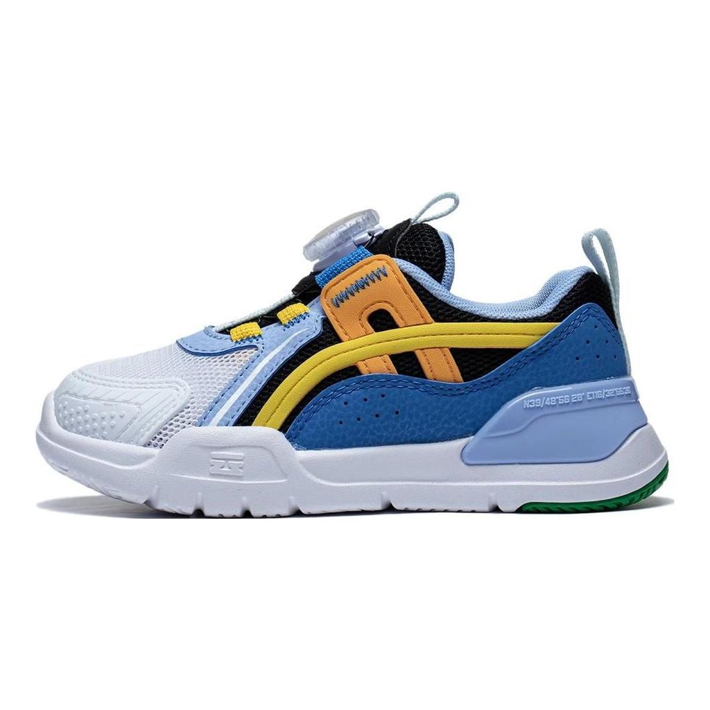 Li Ning Kids Cloud Five Shield Trendy Comfortable Daily Non-Slip Wear-Resistant Casual Shoes Kids Casual Shoes Blue Black Yellow YKNT044-3
