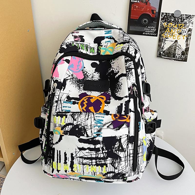 Schoolbag Girl Print Elementary School Student Junior High School Student High School Student Backpack College Student Backpack