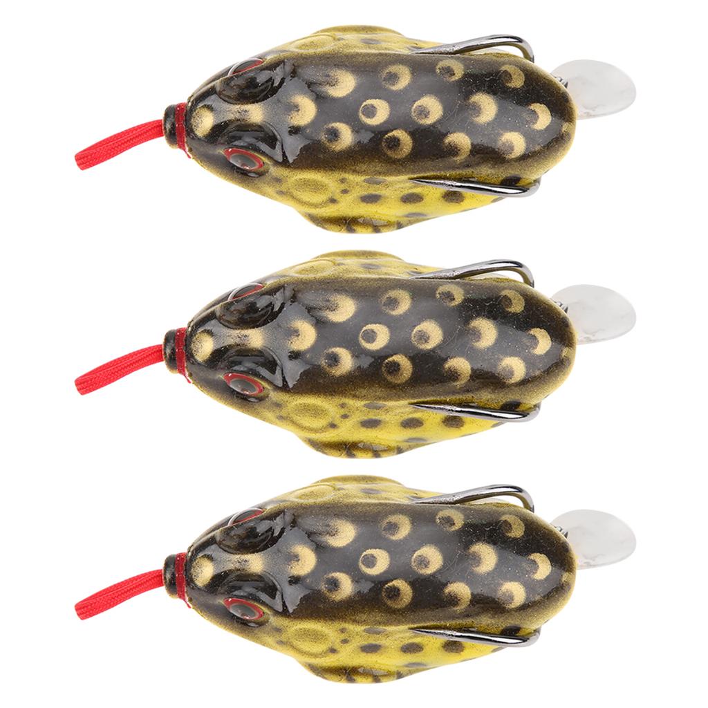 3 Stück Glitzer Weiches Silikonköder Künstlicher Simulations Lebensechter Köder Angelzubehör 5,5cm 13g3#