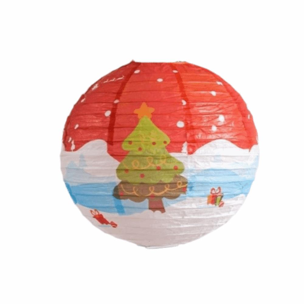 Xmas Decoration Christmas Paper Lantern DIY Festival Lanterns Folding Lantern Ball Party Supplies
