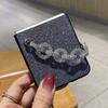 Luxury Bling Black White Love Bracelet Pu Leather Phone Case For Samsung Galaxy Z Flip 4 Hand Chain Z Flip 3 Z Flip 5g Cover