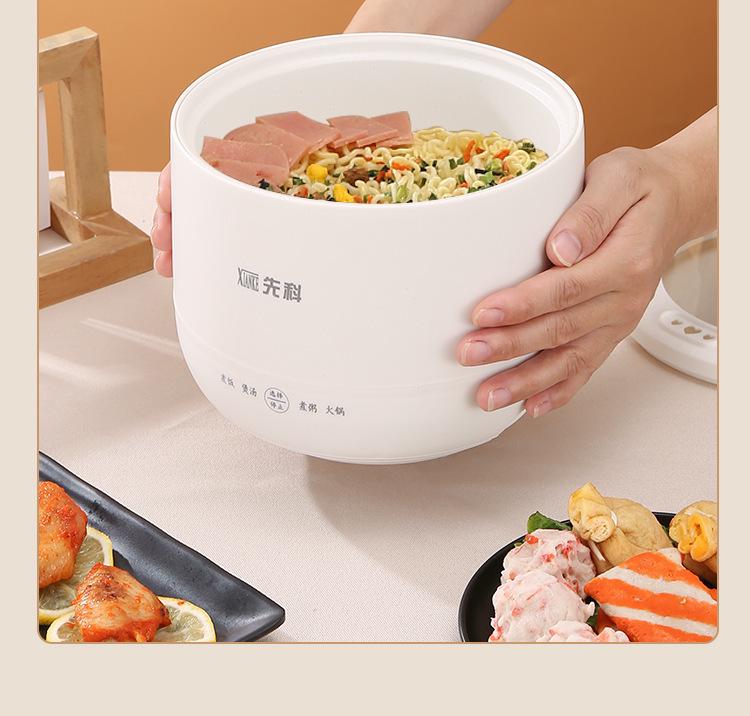 Smart Single-Serve Mini Rice Cooker for Steaming and Cooking Porridge