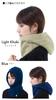 TRAX SHOP Rose Cluba Knit Neck Warmer for Hooded Warm and Stylish Hooded Neck Warmer Women, Button-Up Scarf, (Light Khaki)