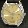 HMT KOHINOOR VINTAGE HAND-WINDING INDIAN MENS GOLDEN COLOR DIAL WATCH a440992-4 HT-a440992