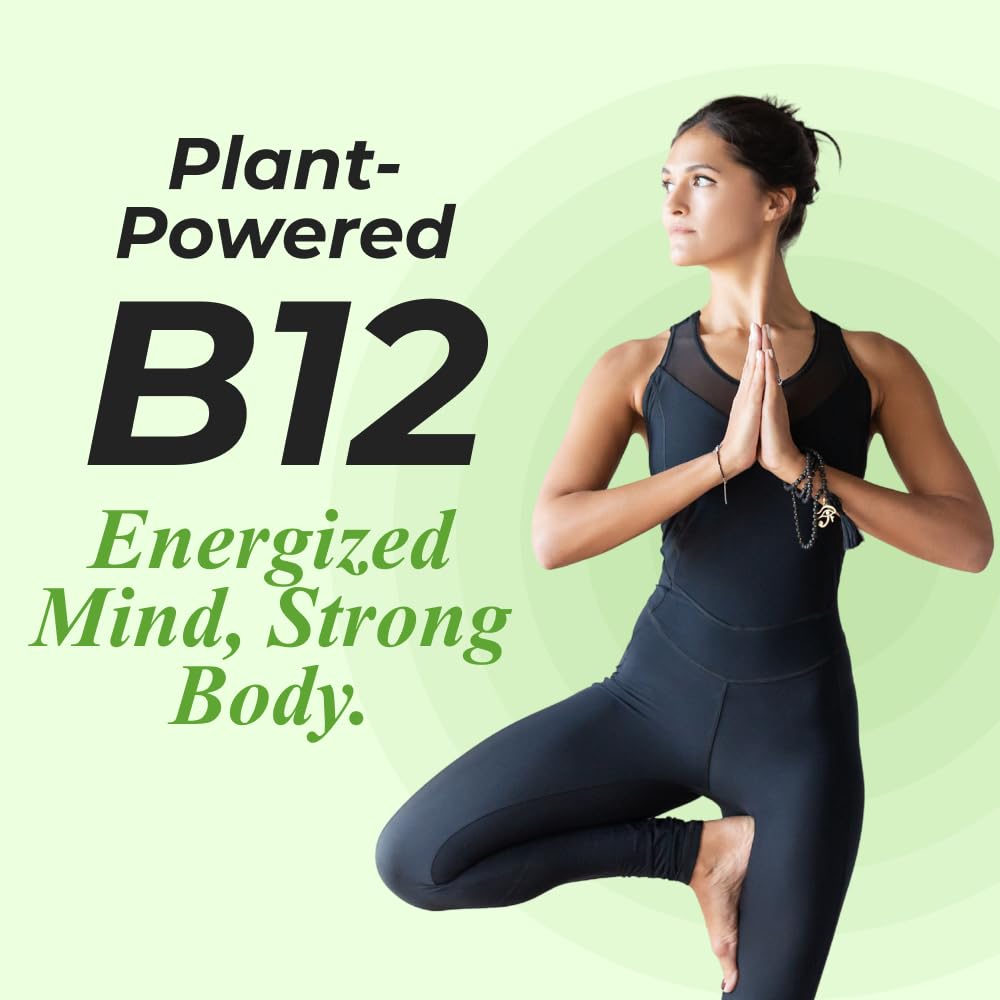 Nutrela Vitamin B12 Pflanzliches Nahrungsergänzungsmittel für Männer und Frauen 30 Veg-Kapseln X 2er-Packung für Energie und Wohlbefinden
