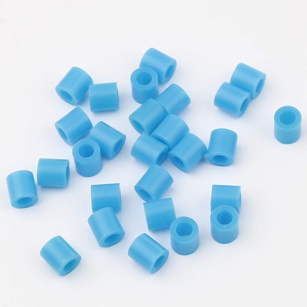 2000 Pieces Acrylic Fuse Beads Cylindrical Blue B Iron Beads 5mm Craft Handicraft Supplies Huey Craft Materials Huey H1928s22 Hole 2.9mm