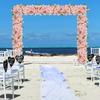 Simulation Long Flower Row Wedding Hotel Banquet Long Table Flower European Arch Trailing Flower Wedding Party Decoration Flower