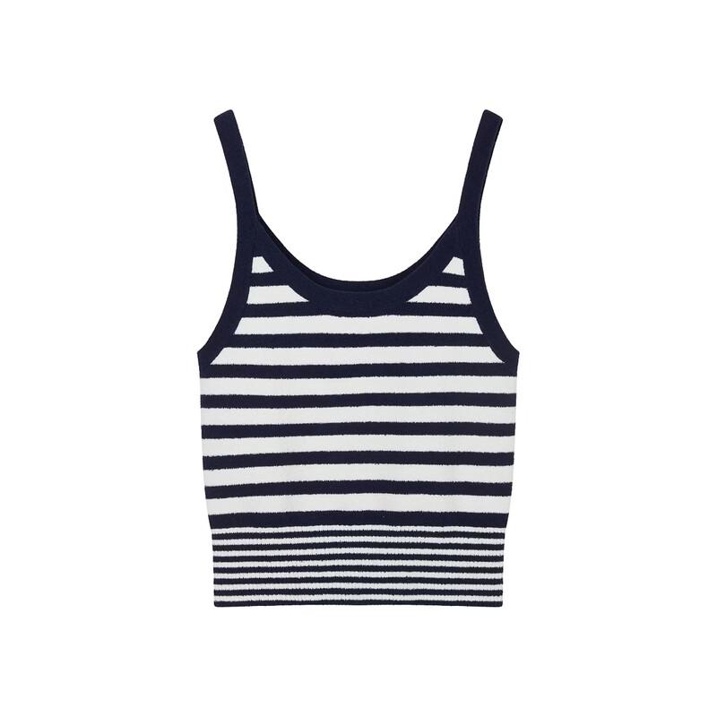 Teenie Weenie Bear Letter Stripe Knitted Cardigan
