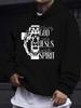 Unisex Casual Versatile Style Fashion Hoodie, New And Different Design, Print with Lion And Cross Pattern Symbolizing Faith And Strength Pattern Print