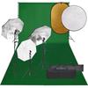 VidaXL Photo Studio Kit with Lighting Backdrop and Reflector Photography Light Background System Kit 3094724