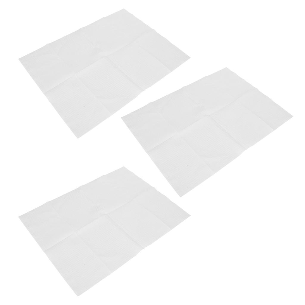 125pcs Disposable Nail Art Table Towels Waterproof High Absorbent Nail Table Cover Tablecloth for Manicure White