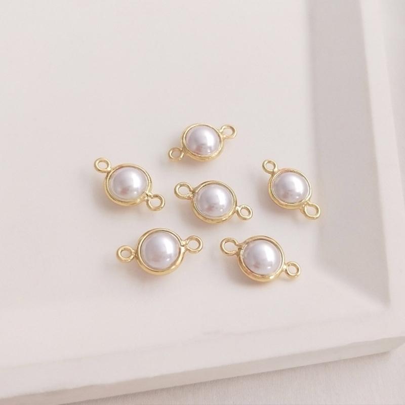 5Pieces Pearls Pendants Jewelry Making Part Fashion Accessory Perfect for Unique Jewelry Making and Craft Accessories