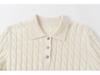 100% Pure Cashmere Cable Knit Long-Sleeve Sweater - Women's Autumn Wear