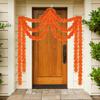 5Pcs Marigold Garland for Decoration,5 Feet Artificial Marigold Flowers Diwali Decorations for Home,Orange Artificial Marigold Heads for Diwali
