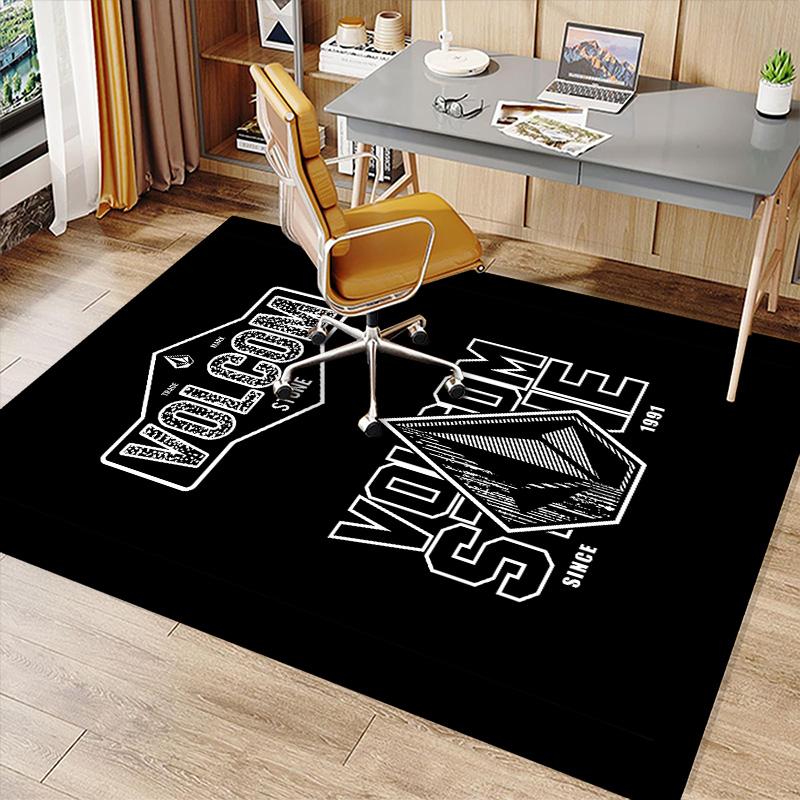 V-VOLCOM LOGO3 Printed Absorbent Washable Carpet, Non-Slip Bathroom Mats, Kitchen Rugs, Yoga Mat,Living Room Entrance, Camping Picnic Rugs
