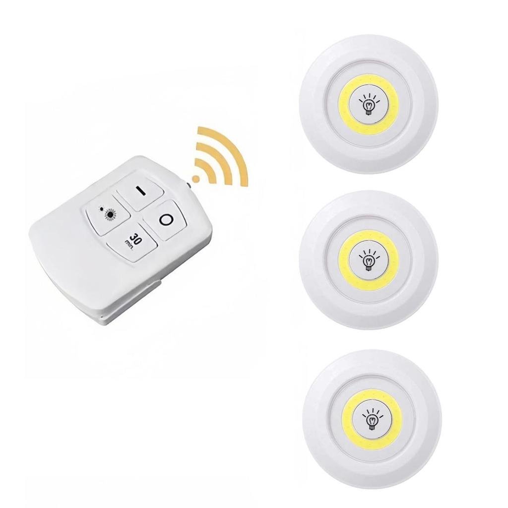 Led Cob Under Cabinet Light 3w Closets Lights Portable Mini Sleep-light Battery-operated Night Bathroom Lighting Warm-white Cold