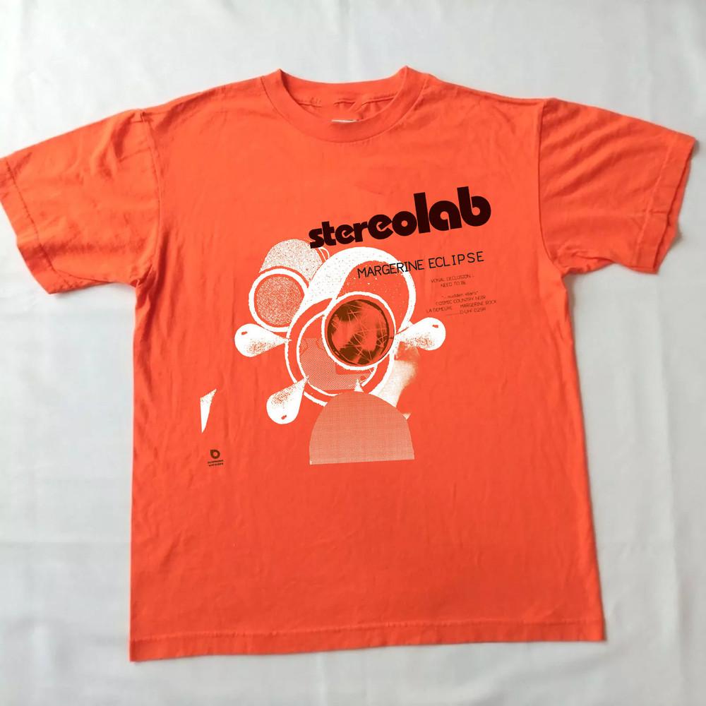 Stereolab Band Margerine Eclipse Album Orange T Shirt FULL Size S-5XL Unisex T-Shirt XXXL