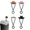 1pc  Reusable Silicone Cowboy Hat Straw Hat - Dustproof, Easy To Clean, Durable, Soft, and Flexible Material