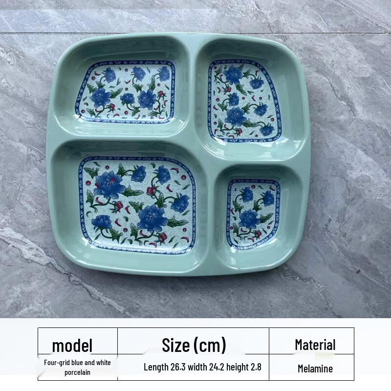 Melamine Compartmentalized Lunch Tray