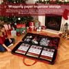 1pc Heavy Duty Gift Wrap Organizer Bag, Large Capacity with Handles for Rolls & Supplies, Easy Clean Storage Solution