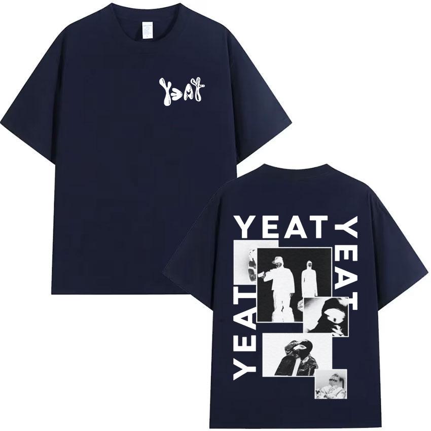 Rapper Yeat Harajuku Graphics Print Tshirt Mens Fashion Clothing Casual Cotton Short Sleeve Summer Oversized Streetwear T Shirt