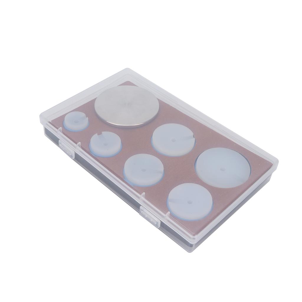 7pcs AntiSkid Watch Movement Cushion Alloy Rubber Professional Watch Movement Holder Pad