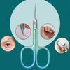 Professional Stainless Steel Cuticle Scissors and Beauty Scissors Nail Cuticle Trimmer Cuticle Cutter1pc Pointed Curved Blade