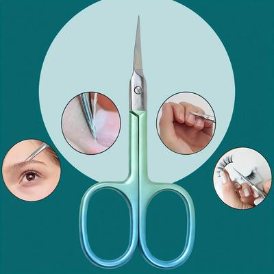 Professional Stainless Steel Cuticle Scissors and Beauty Scissors Nail Cuticle Trimmer Cuticle Cutter1pc Pointed Curved Blade