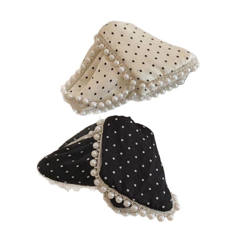 Polka Dot Knot Hair Claws Sweet Style Ponytail Hair Clip Fashionable Hair Clips for Women Girl