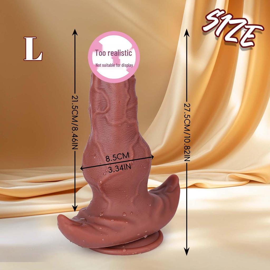 Grenzüberschreitender Silikon-Saugnapf-Dildo für Frauen - Realistisch, Manuell und Ideal für den Alleingang.