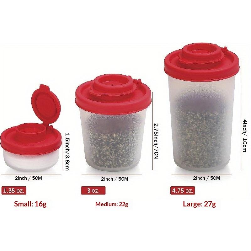 Mini Dustproof Plastic Salt And Pepper Shakers Ideal Camping Kitchen Companion