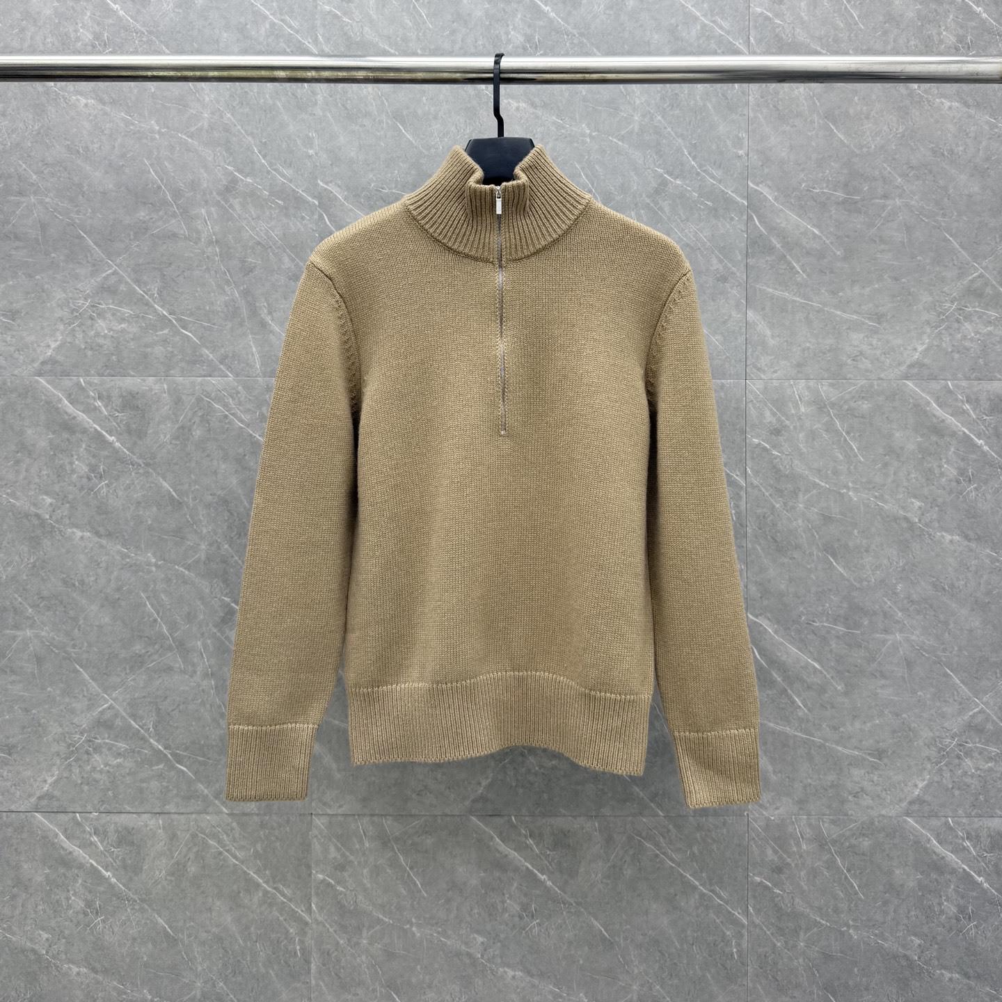 Trendy TB Autumn/Winter Unisex Knit Wool Sweater with Inlaid Floral Design L - Size 2
