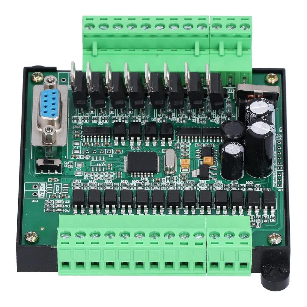 12V PLC Control Programmable Logic Controller DC12V 2N20MT Industrial Control Board PLC Programmable Logic Controller Relay Output(Add Base)