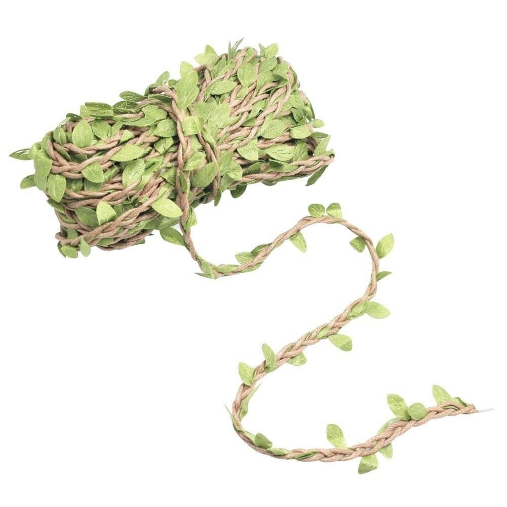 1 Roll 10m Artificial Vine Fake Foliage Leaf Garland Plant for DIY Wedding Home Garden Decor Photography Props
