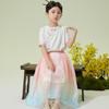 Xiaohu Patty Girls' Summer Princess T-shirt & Pearl Skirt Set