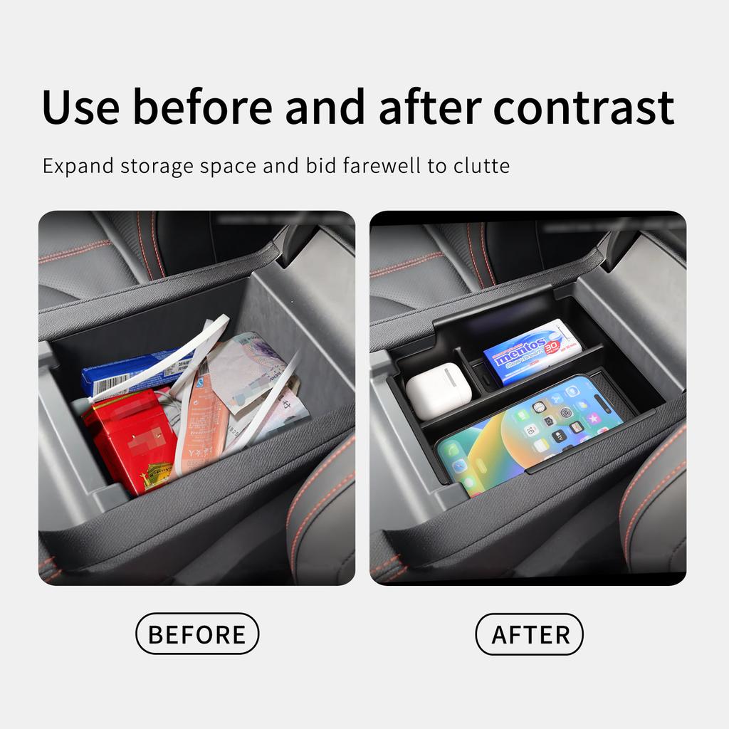 For BYD SHARK 2025 2025 Car Armrest Storage Box Organizer Case Auto Pickup Accessories Center Console Storage Tray
