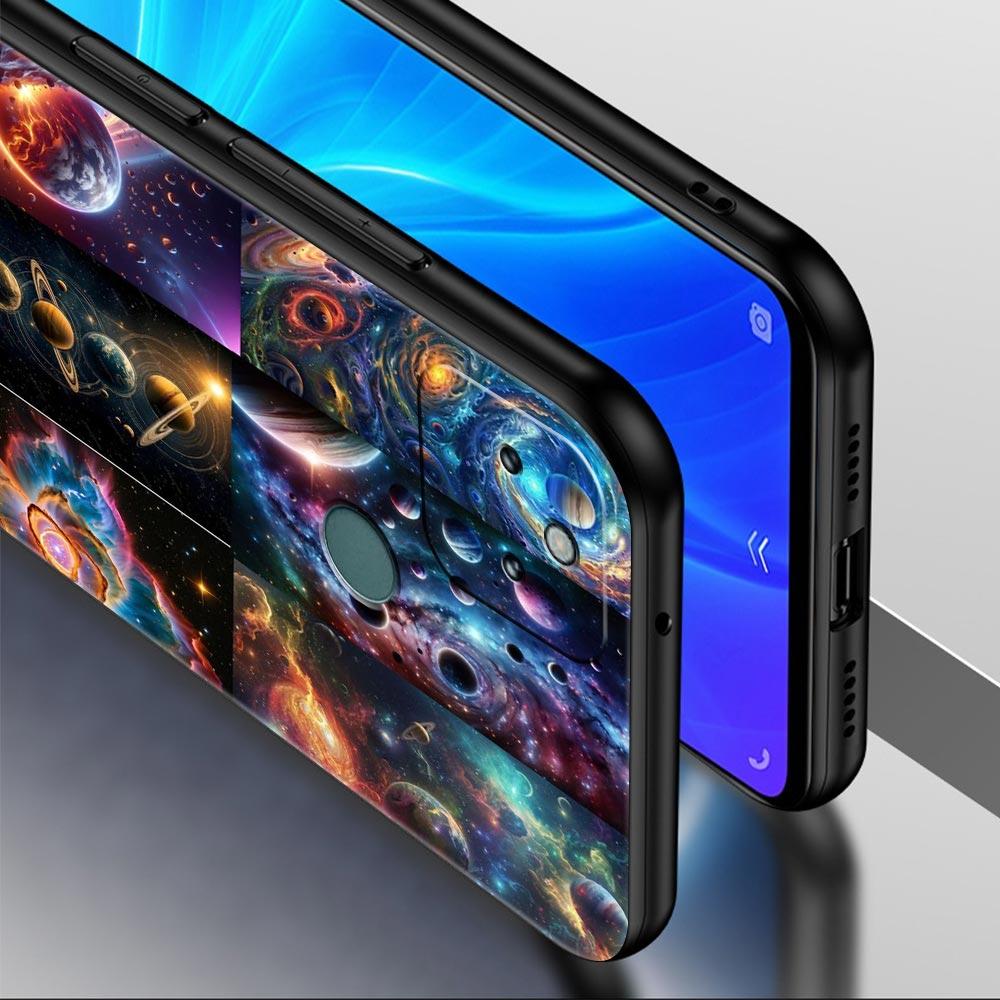 Universe Starry Sky Moon Phone Case Cover for Google Pixel 10 9 8 7 6 9A 8A 7A 6A Pro Shockproof Soft TPU 10 Pro XL Shell Fundas
