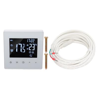 Weißer Intelligenter Thermostat Touchscreen 16A LCD-Display Intelligenter Temperaturregler AC90‑240V Normaler Typ