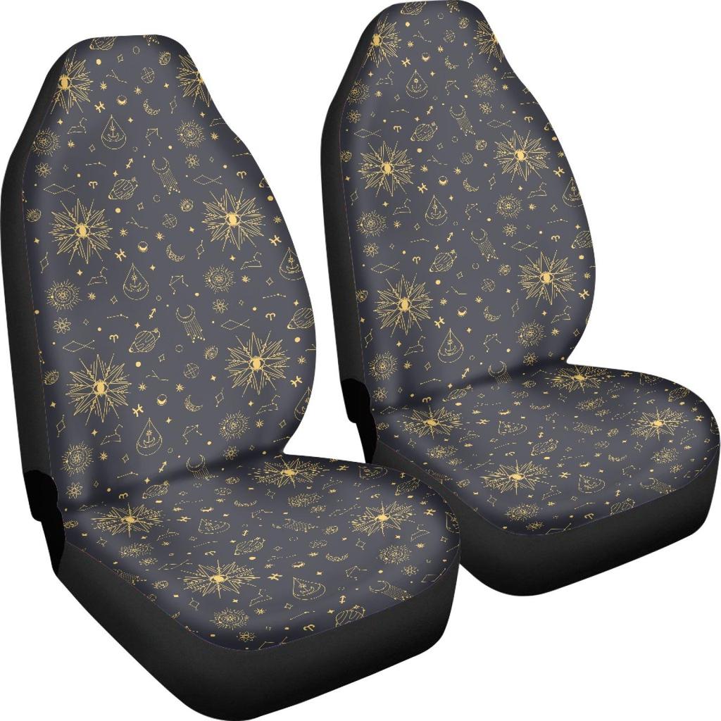 Astrological Elements High-Back Car Seat Cover - Universal Fit, Polyester Cushion