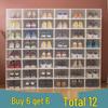 Foldable Transparent Shoe Box - Space-Saving, Dustproof & Moisture-Proof Storage Solution