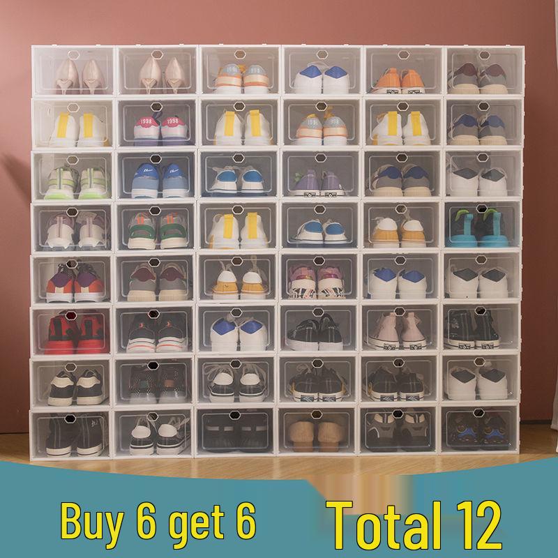 Foldable Transparent Shoe Box - Space-Saving, Dustproof & Moisture-Proof Storage Solution