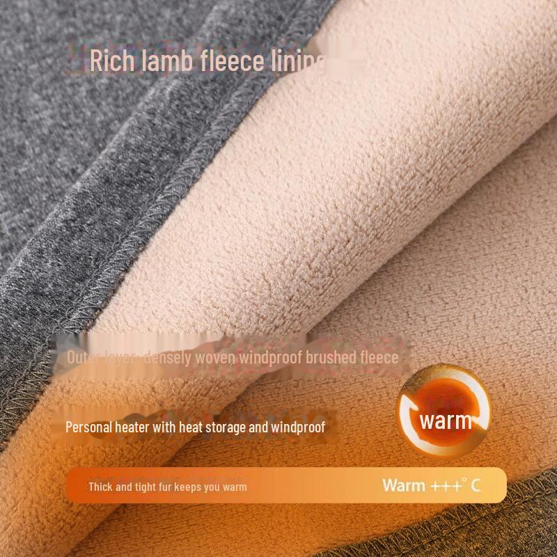 Men's Winter Thermal Underwear Set - Thickened Velvet Lined for Cold Protection