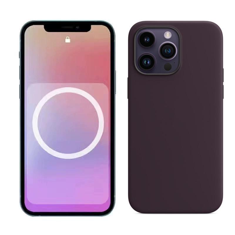 Custodia protettiva magnetica in silicone per Apple 14 Pro/14 Pro Max