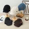 Colorful Dots Plush Warm Baseball Cap  Autumn and Winter Casual Versatile Wool Hat  Outdoor Cold Hat