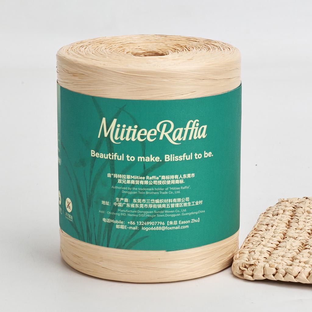 MT001-MT087 Natural Raffia Yarn For Wrapping Knit Wire Natural Color Matte Texture Raffia Paper Ribbons For Hat DIY Decoration