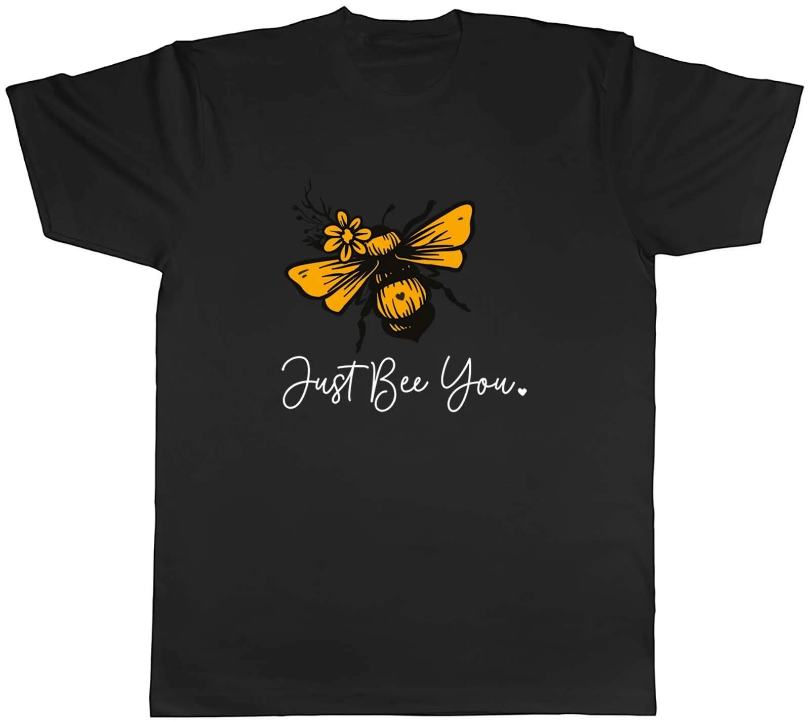 Just Bee You Mens T-Shirt Bumblebee Beekeeper Unisex Tee Gift S