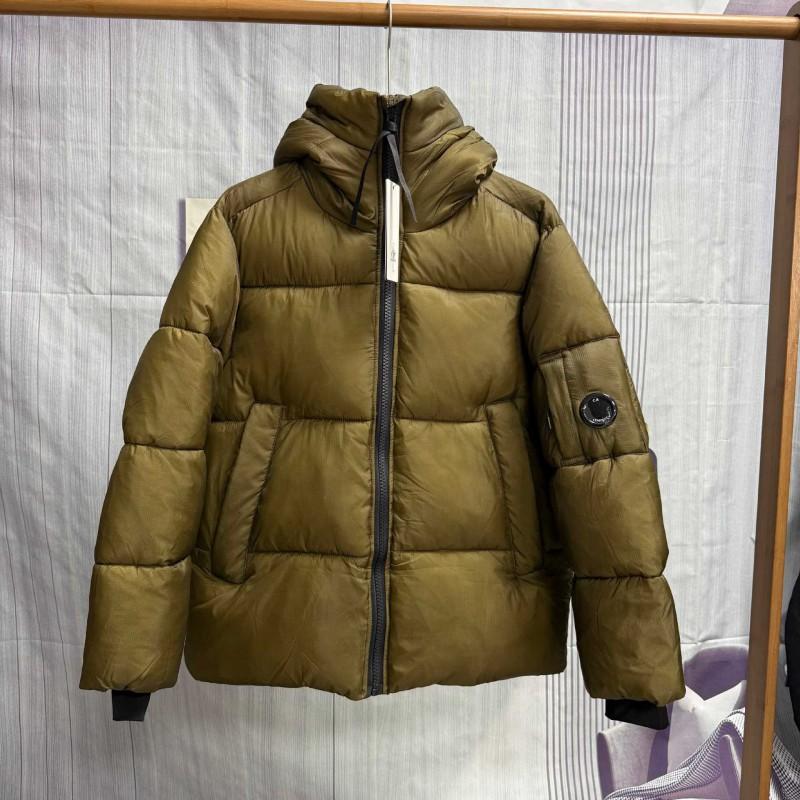 Mens Cotton Puffer Jacket With Patch Badge Hooded Loose Fit Streetwear Outdoor Winter Coat